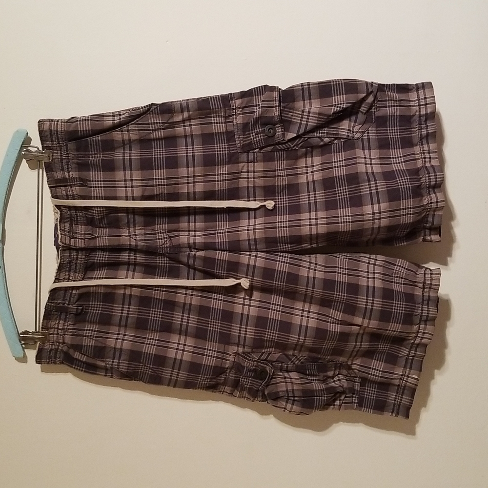 Union men's brown plaid shorts size 38
